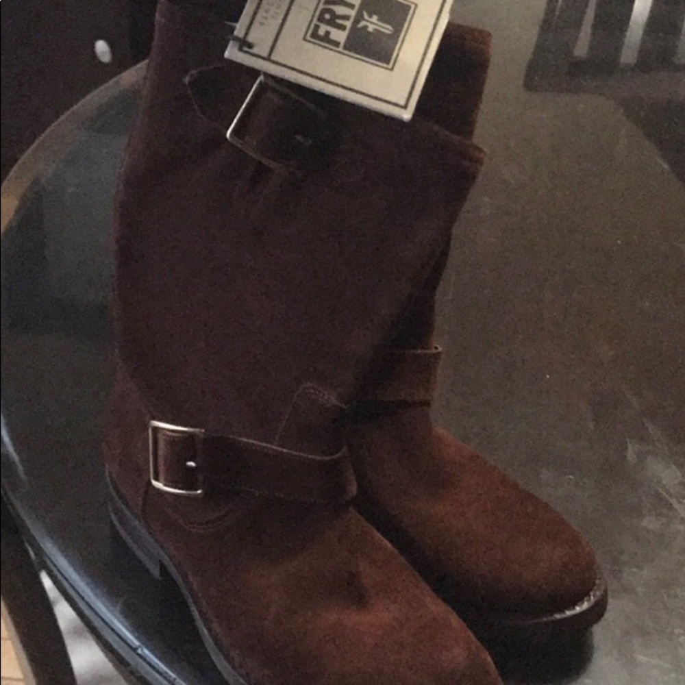Frye Natalie Mid Engineer Boots - Picture 2 of 8